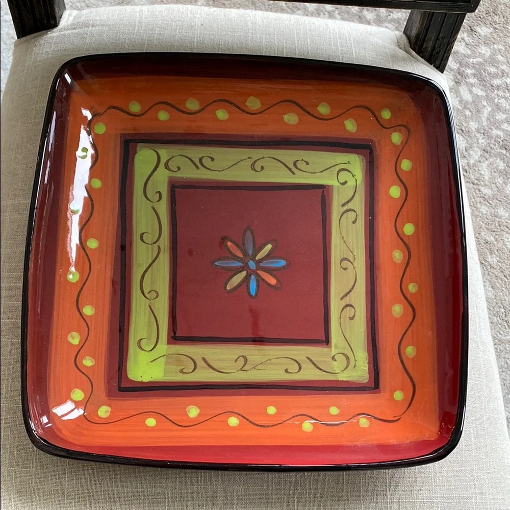 Crate&Barrel Sardinia square Platter